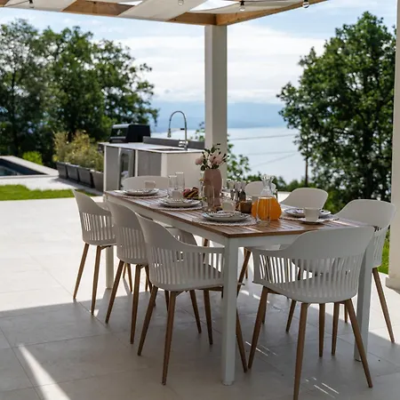 Mare&monti In Opatija, Pool, Ev Station, Sea View, Bbq Villa
